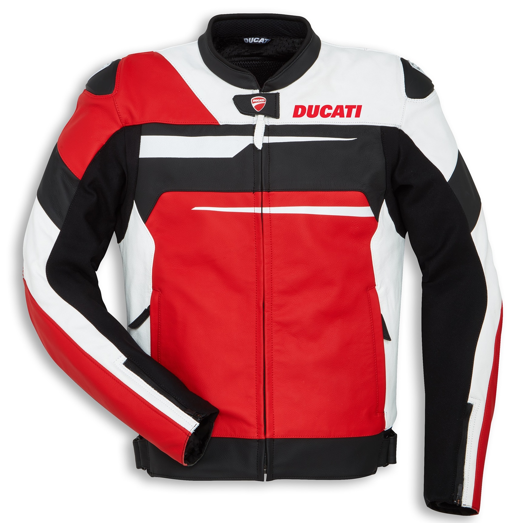 Picture of Leather Jacket, Speed Evo C1, Red/White, Perforated